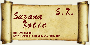 Suzana Kolić vizit kartica